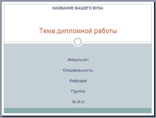 Как оформить титульный лист презентации - Санкт-Петербург